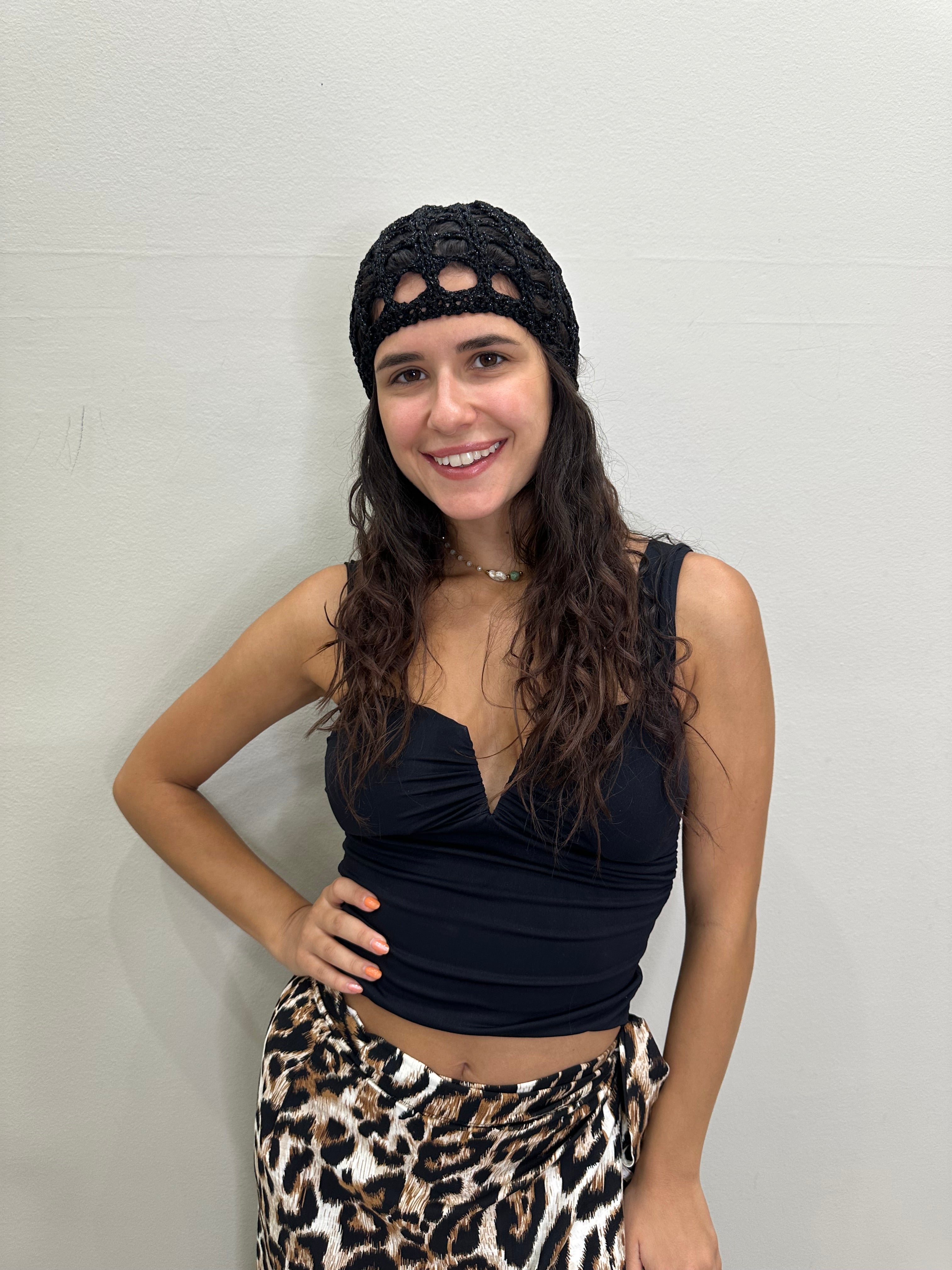 Santorini Crochet Cap
