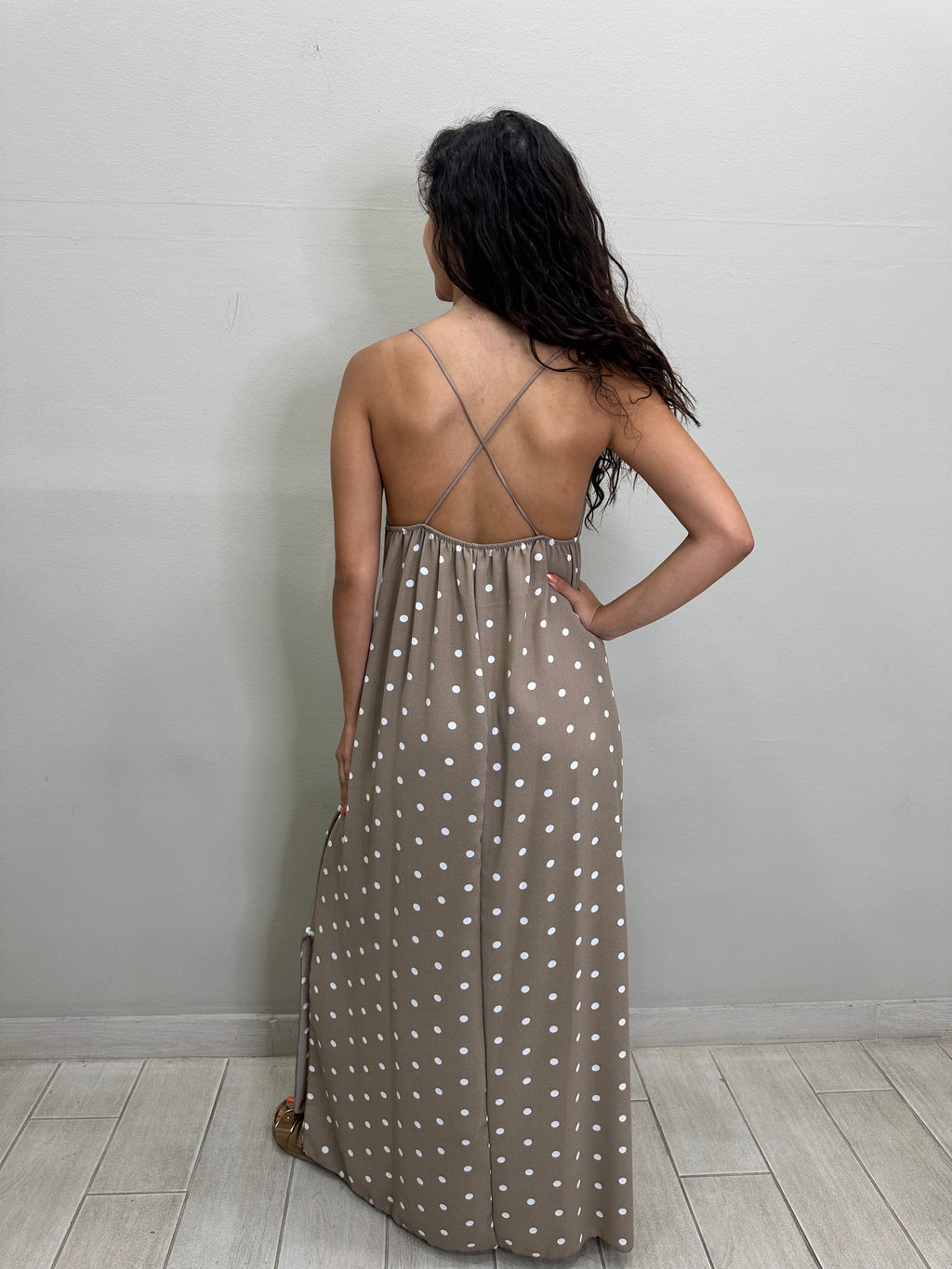 New White Dot Dress