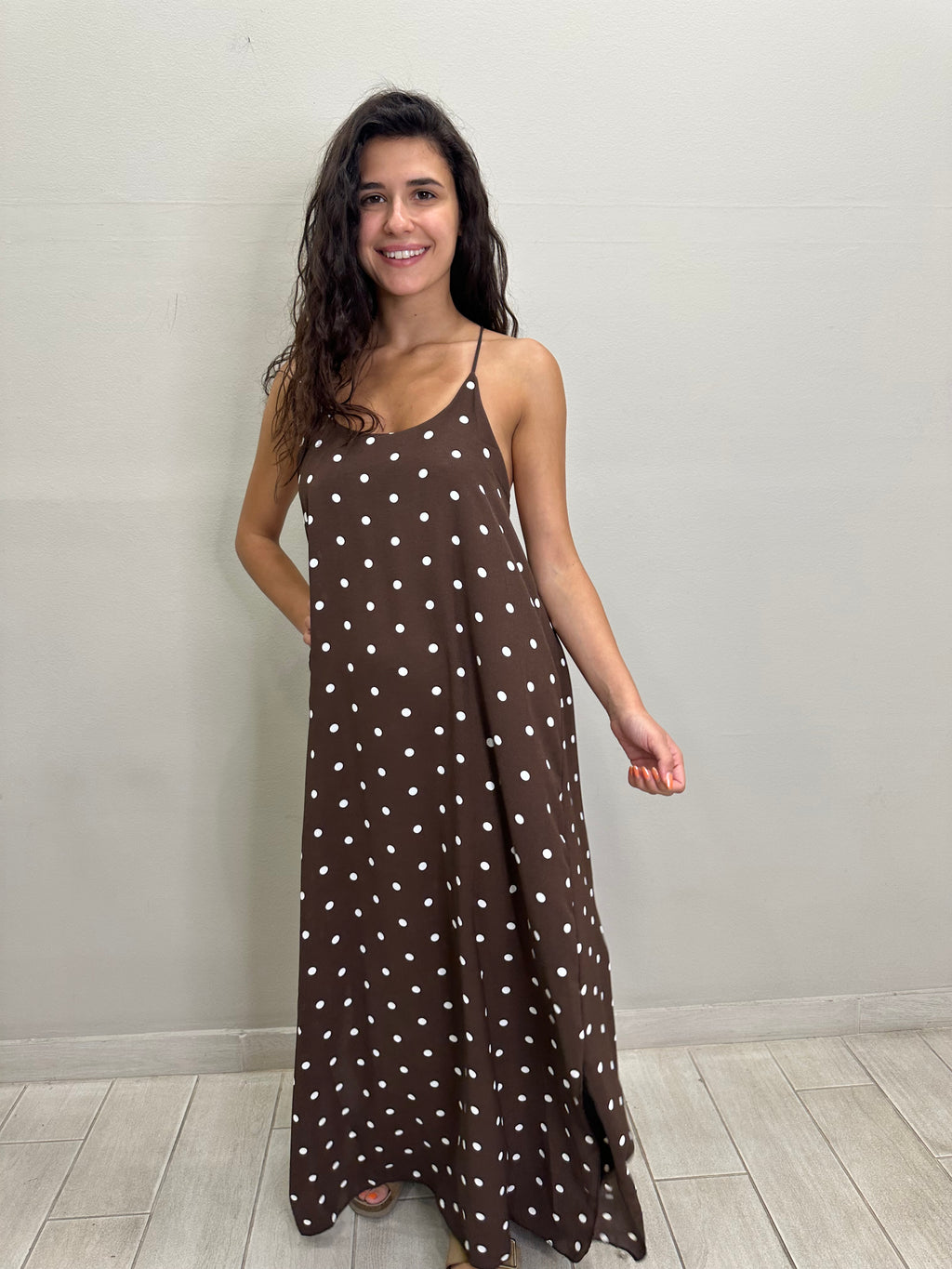 New White Dot Dress