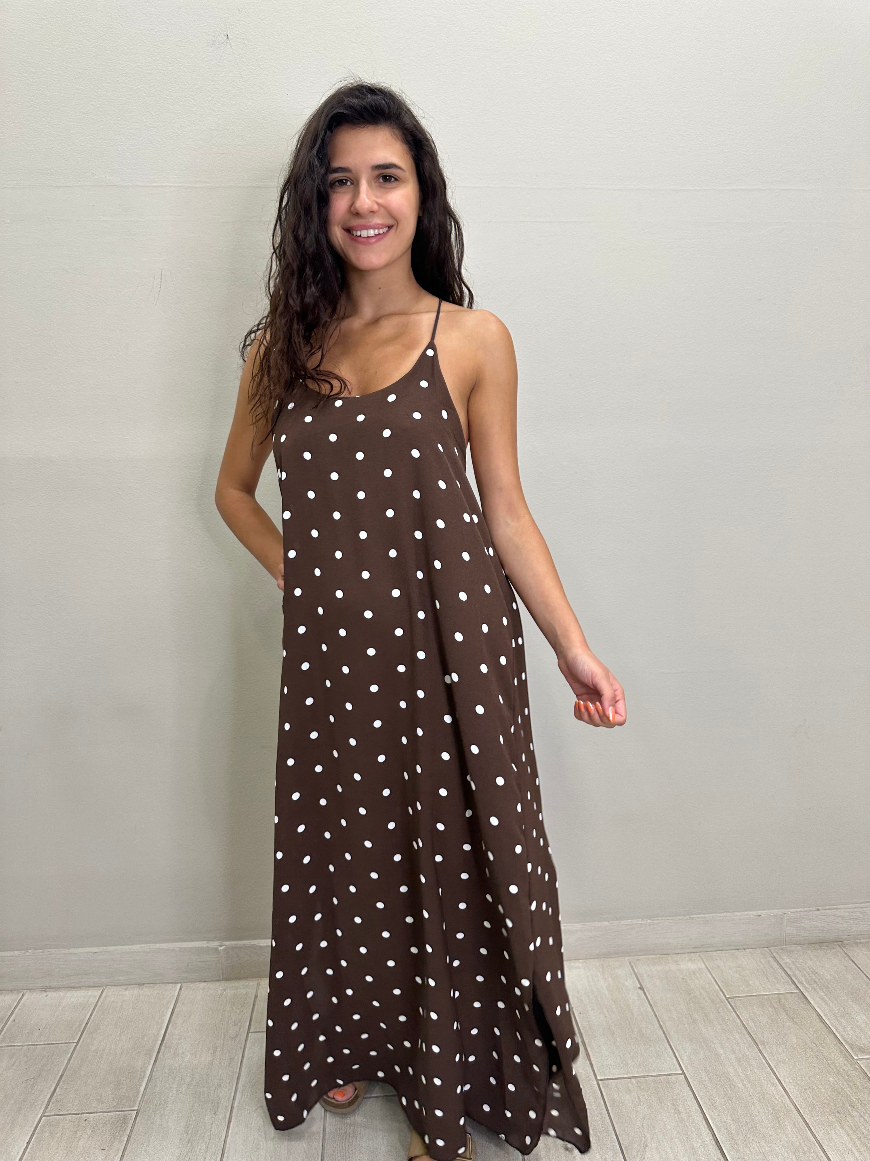 New White Dot Dress