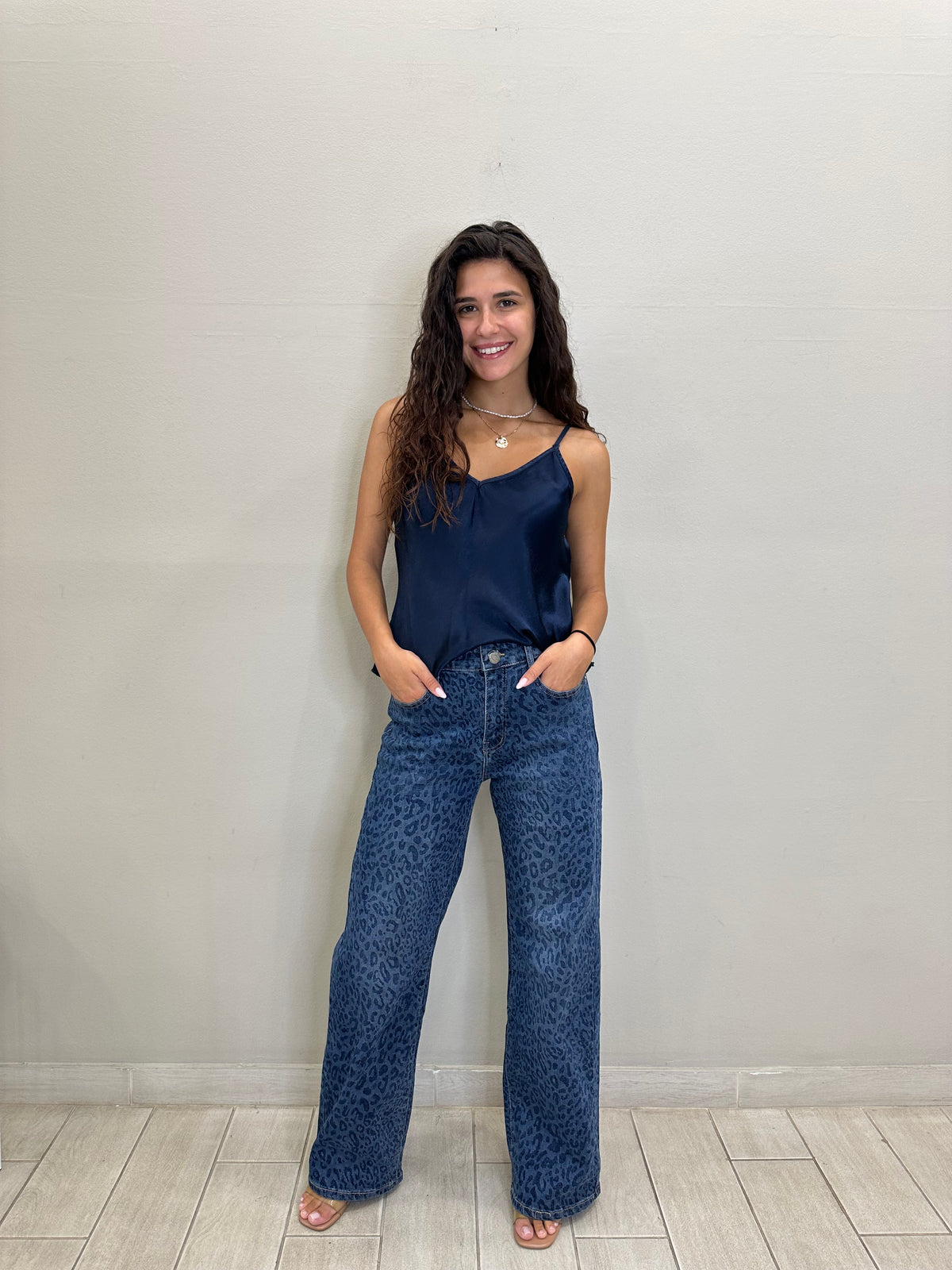 Leopard Denim Jean