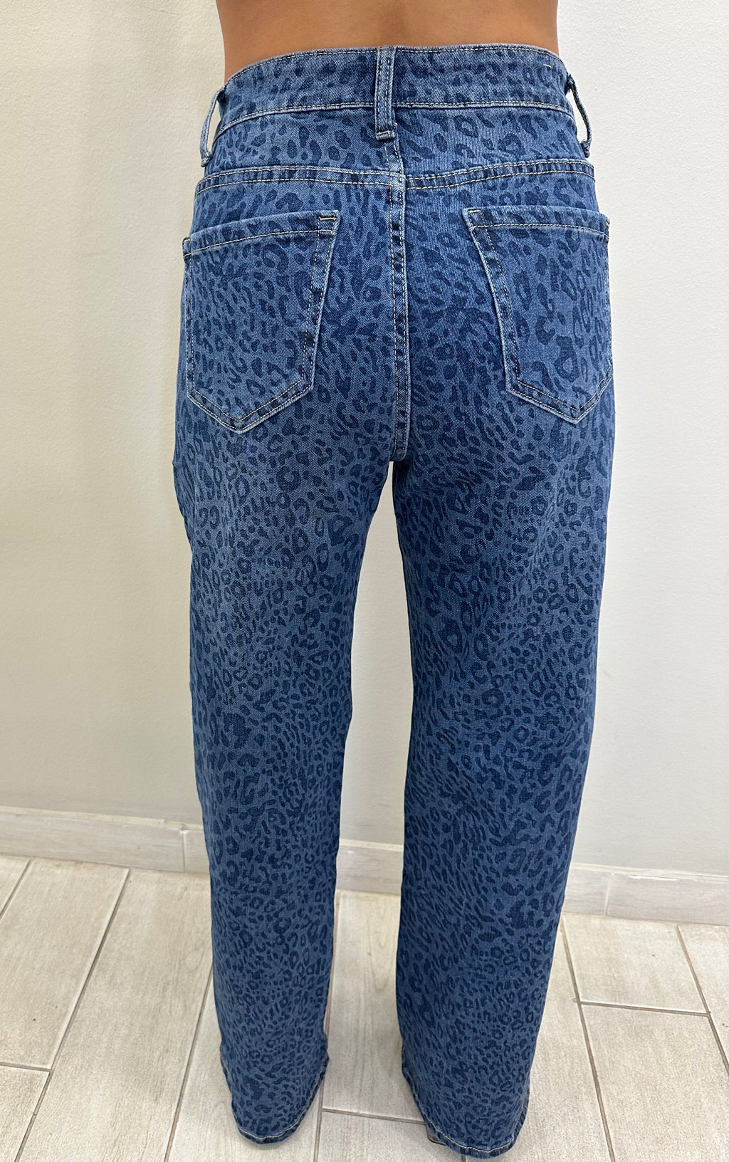 Leopard Denim Jean