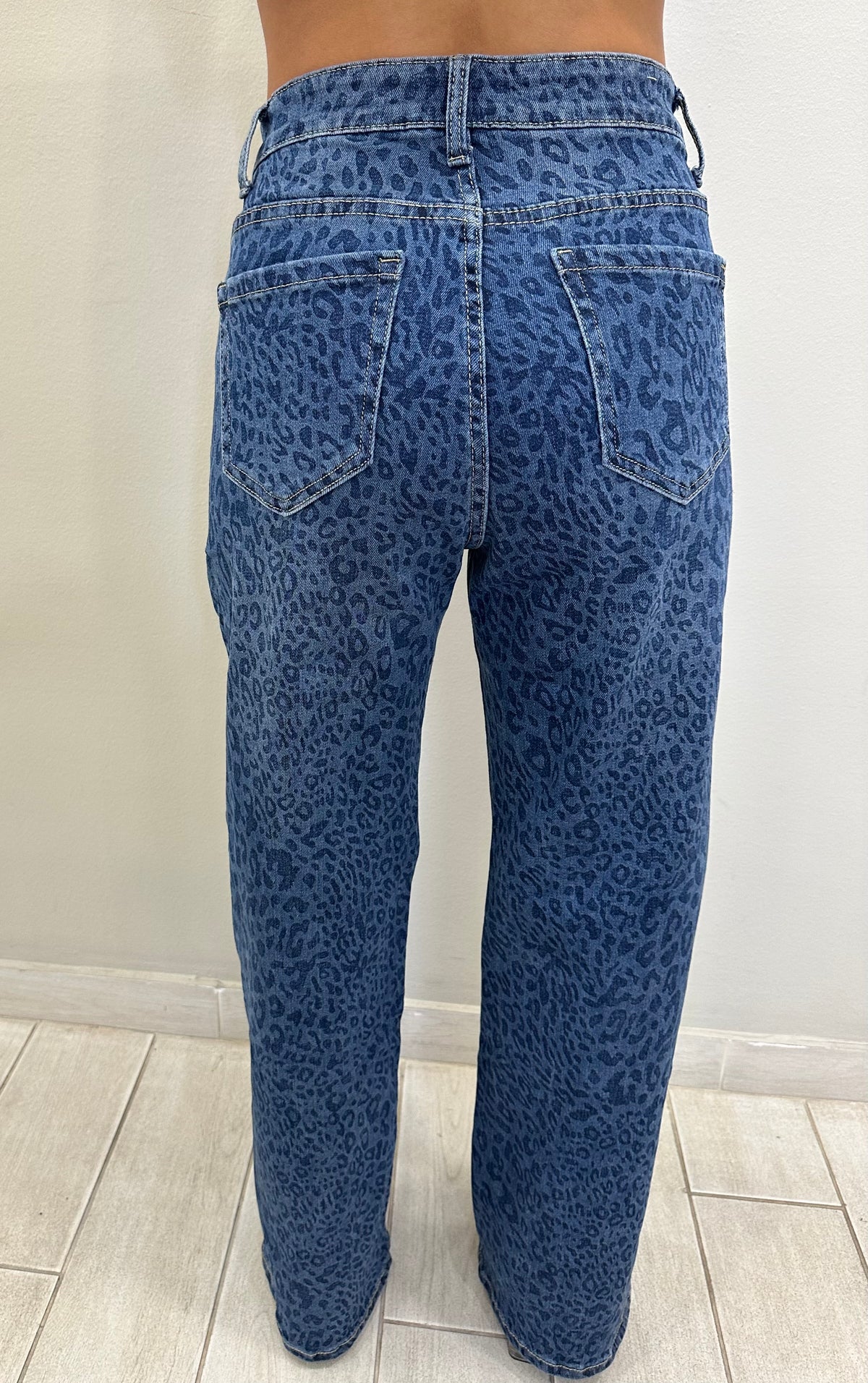 Leopard Denim Jean