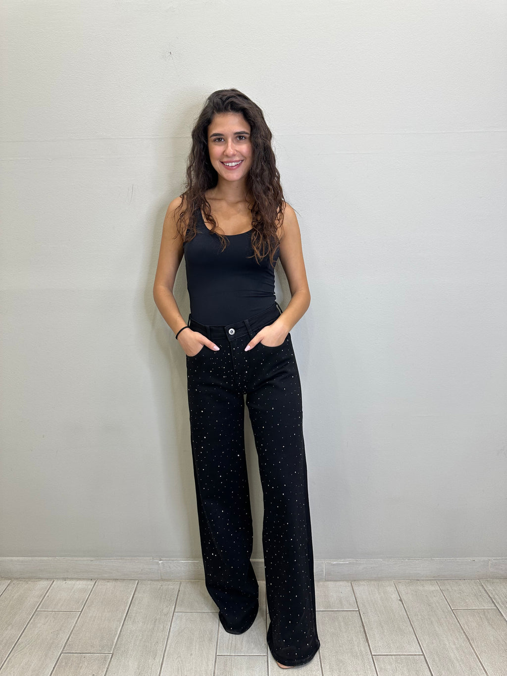 Crystal Μαύρο Strass Jean