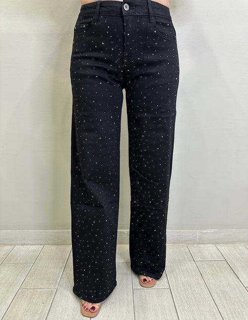 Crystal Μαύρο Strass Jean