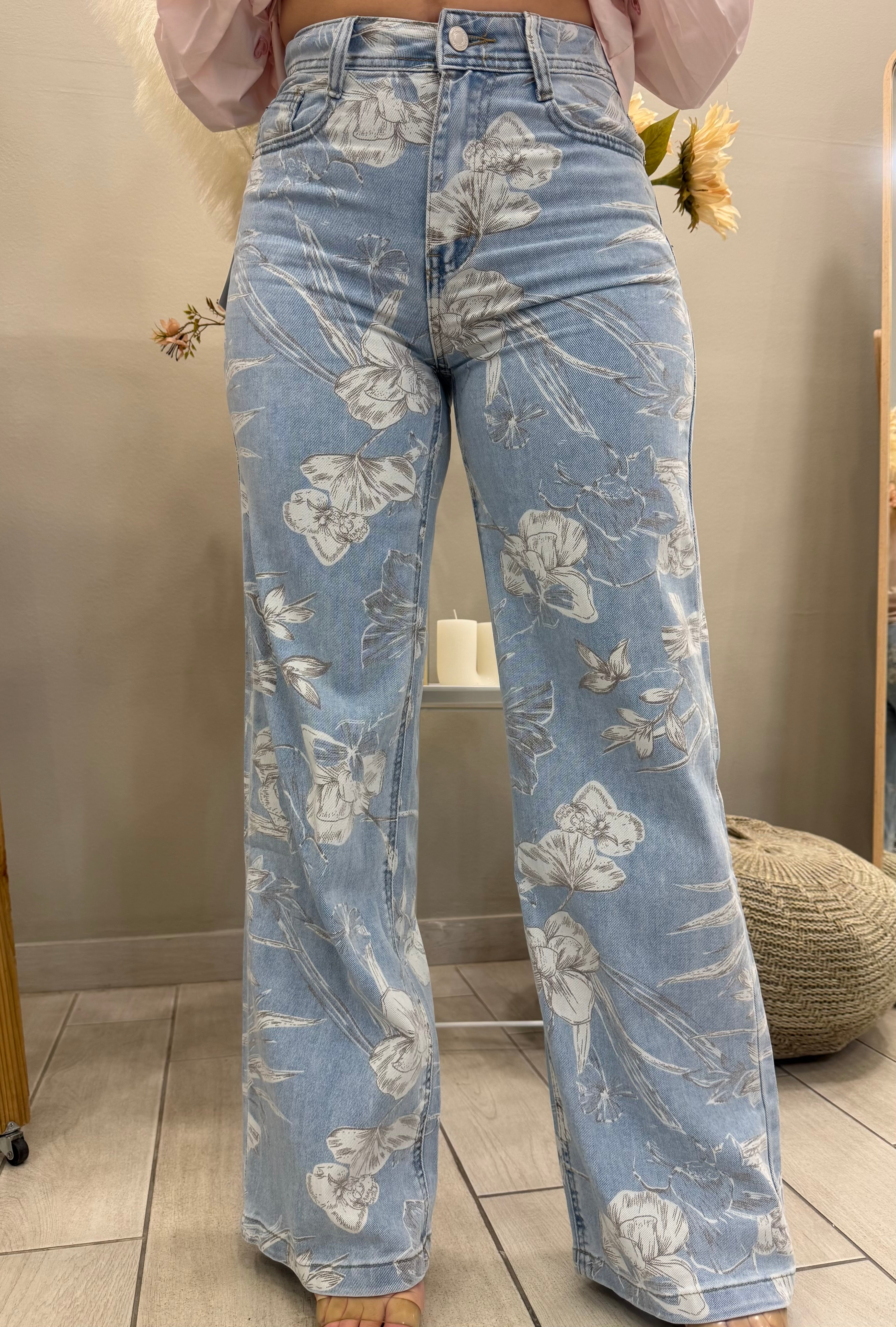 Floral Jean