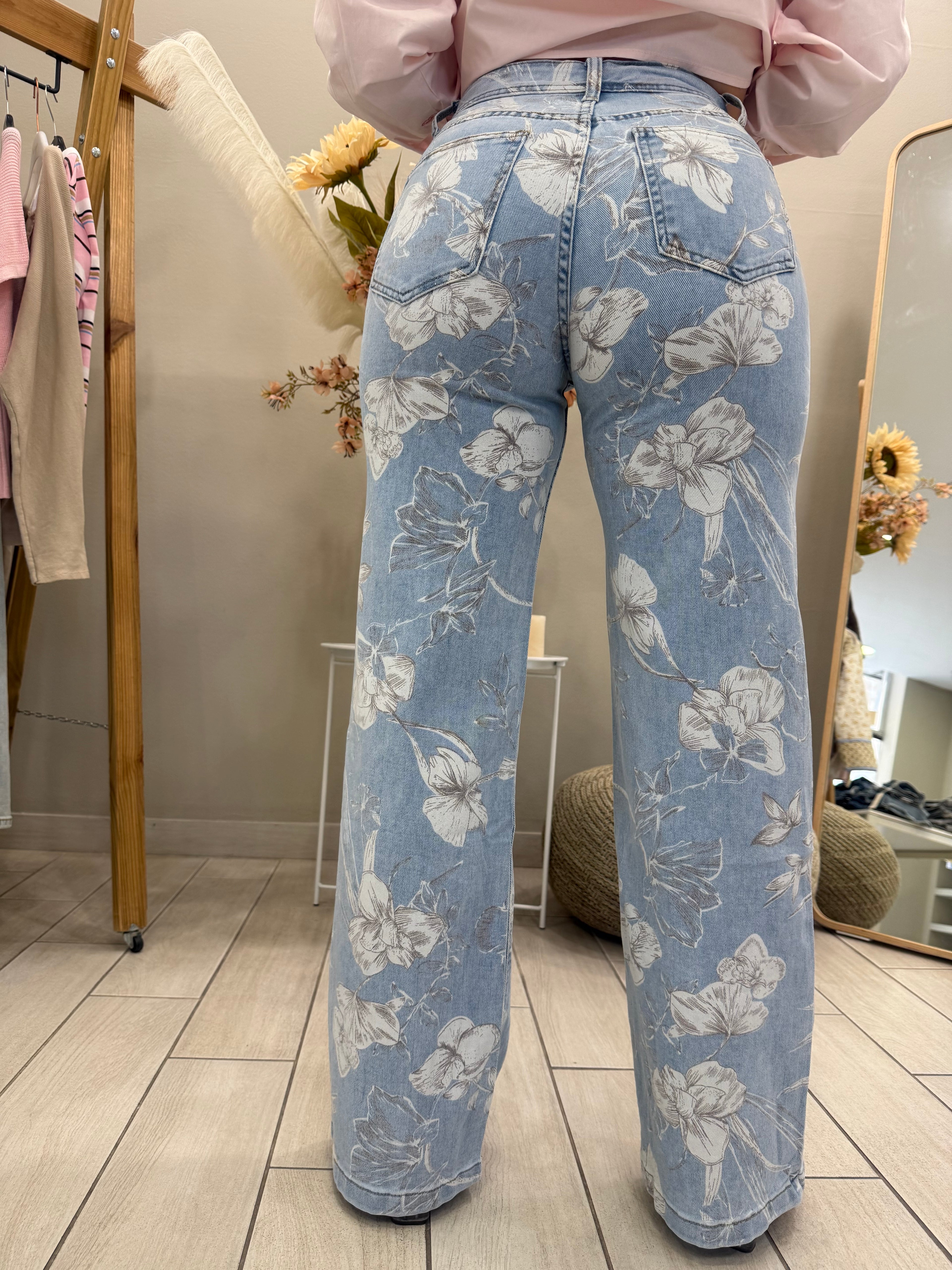 Floral Jean