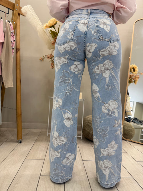 Floral Jean
