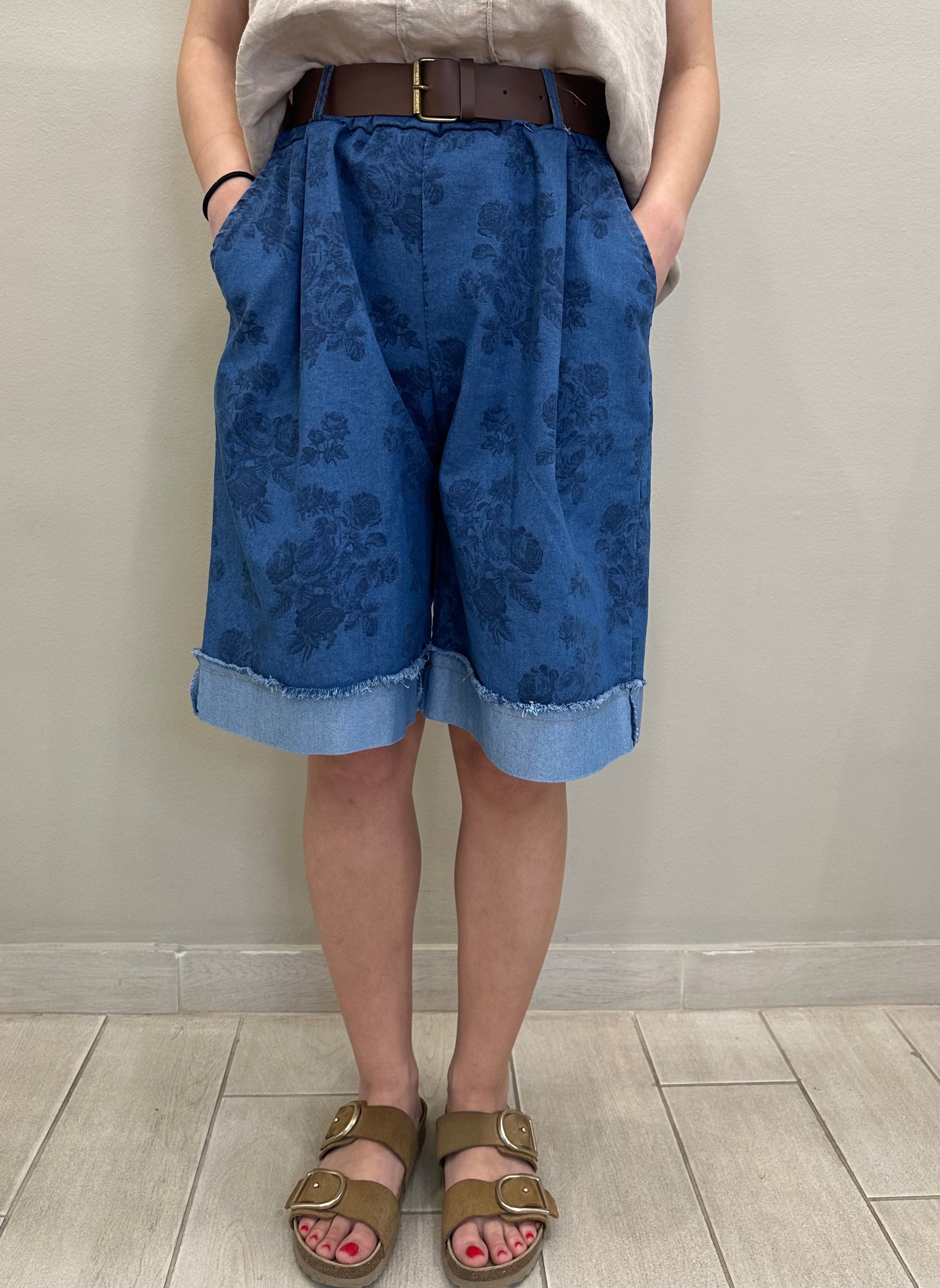 Jean floral Bermuda