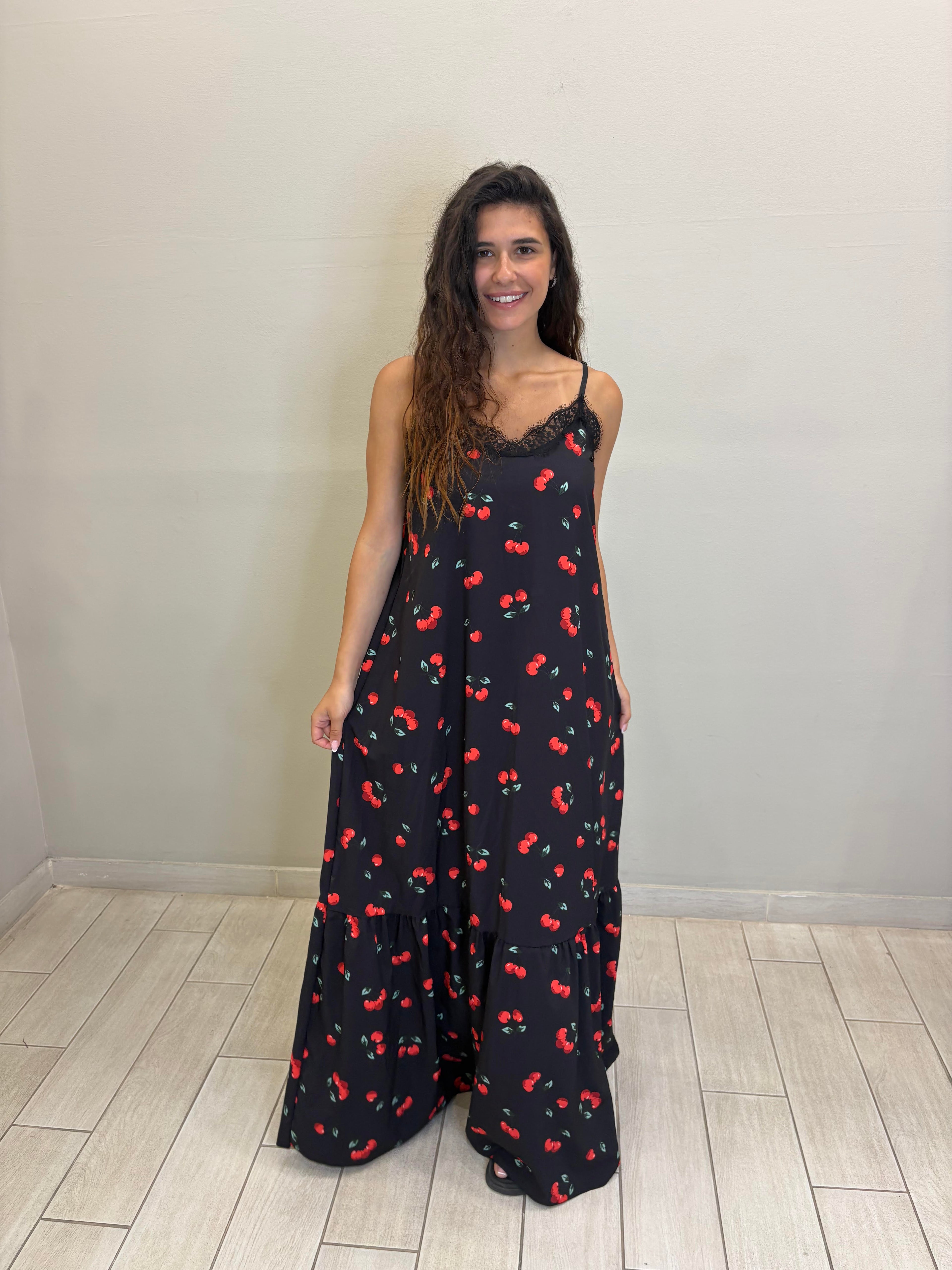 New Cherry Volan Dress
